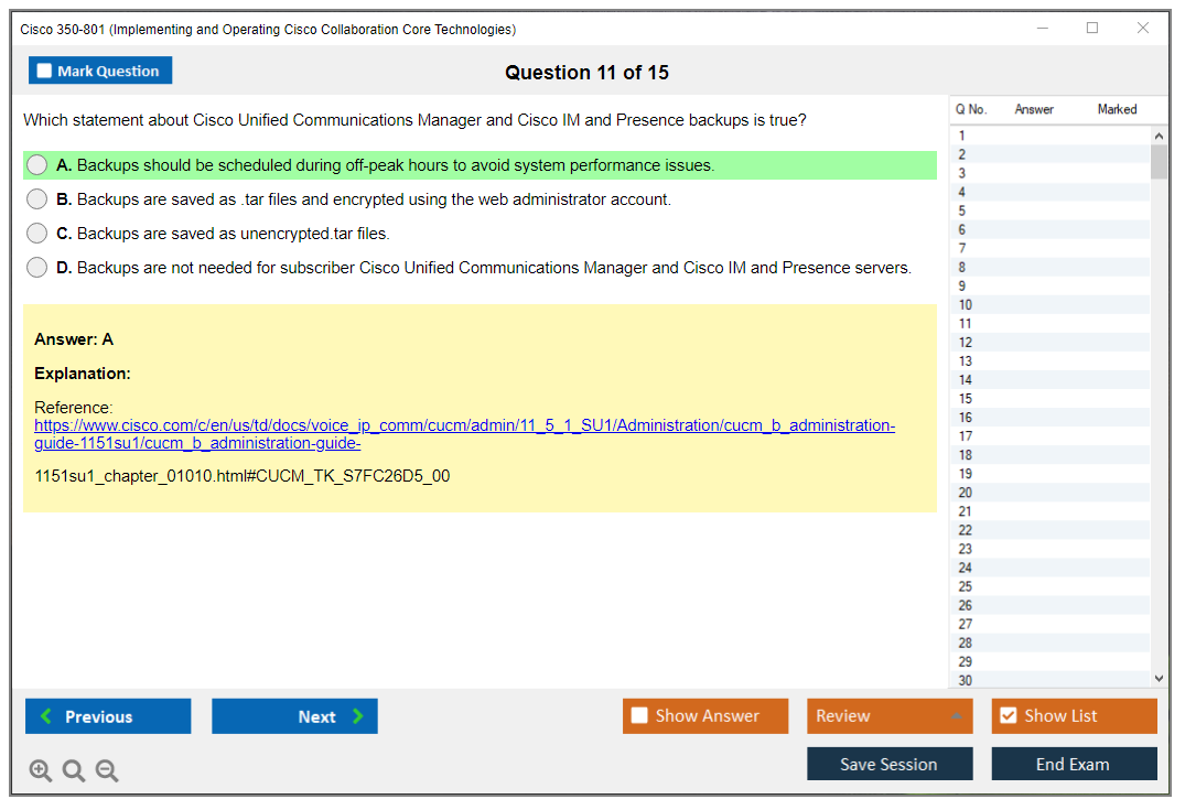 Valid 350-801 Test Objectives