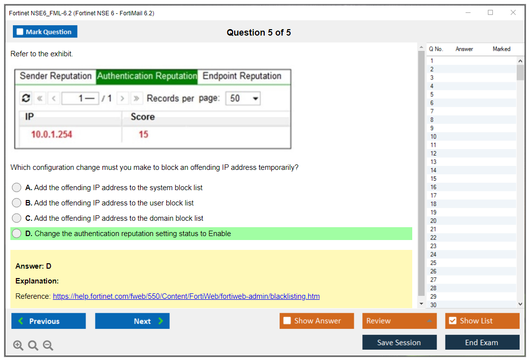 NSE6_FNC-9.1 Examengine