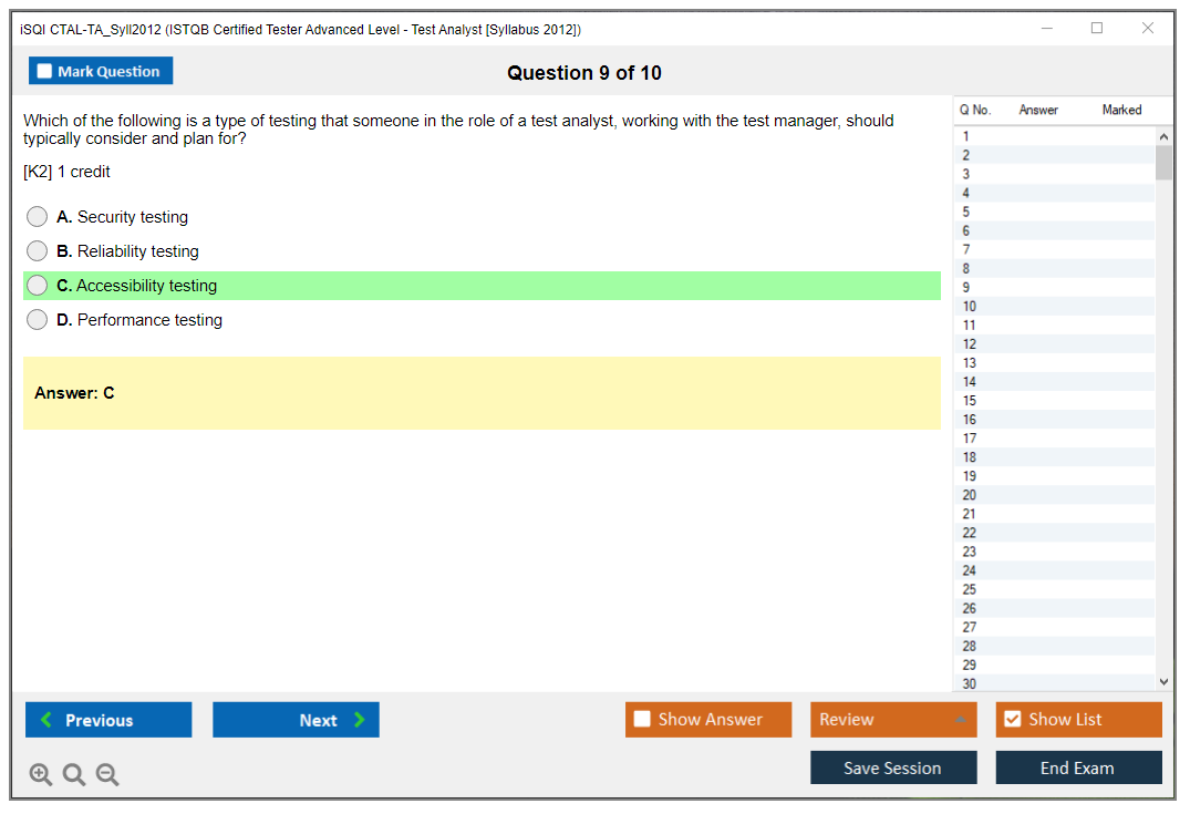 CTAL-ATT Sample Exam