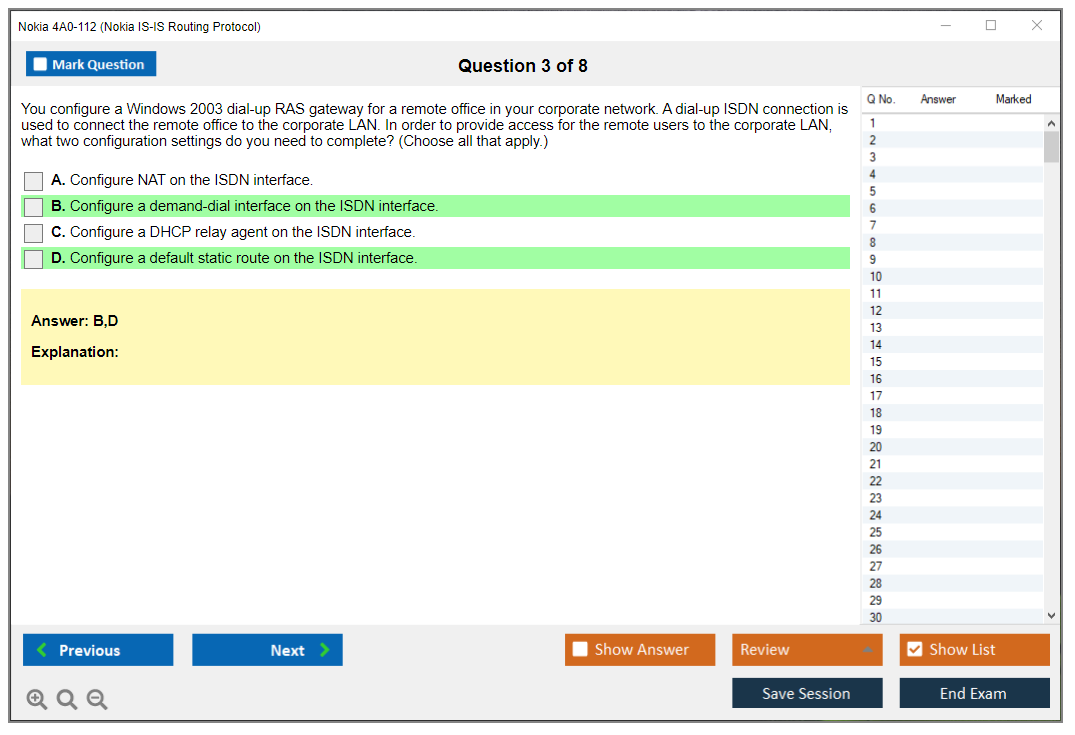 Nokia IS-IS Routing Protocol 4A0-112 Mock Exam Dumps 2022 Questions, 4A0-112 Free Real Sns-Brigh10