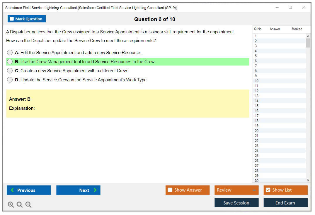 Latest Field-Service-Lightning-Consultant Questions