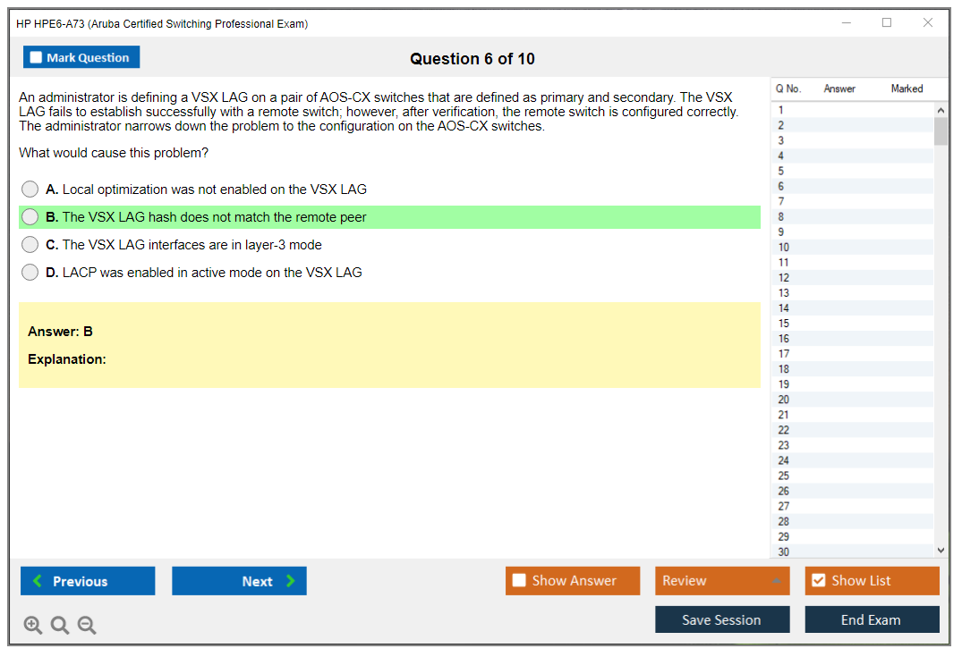 HPE6-A73 Examengine