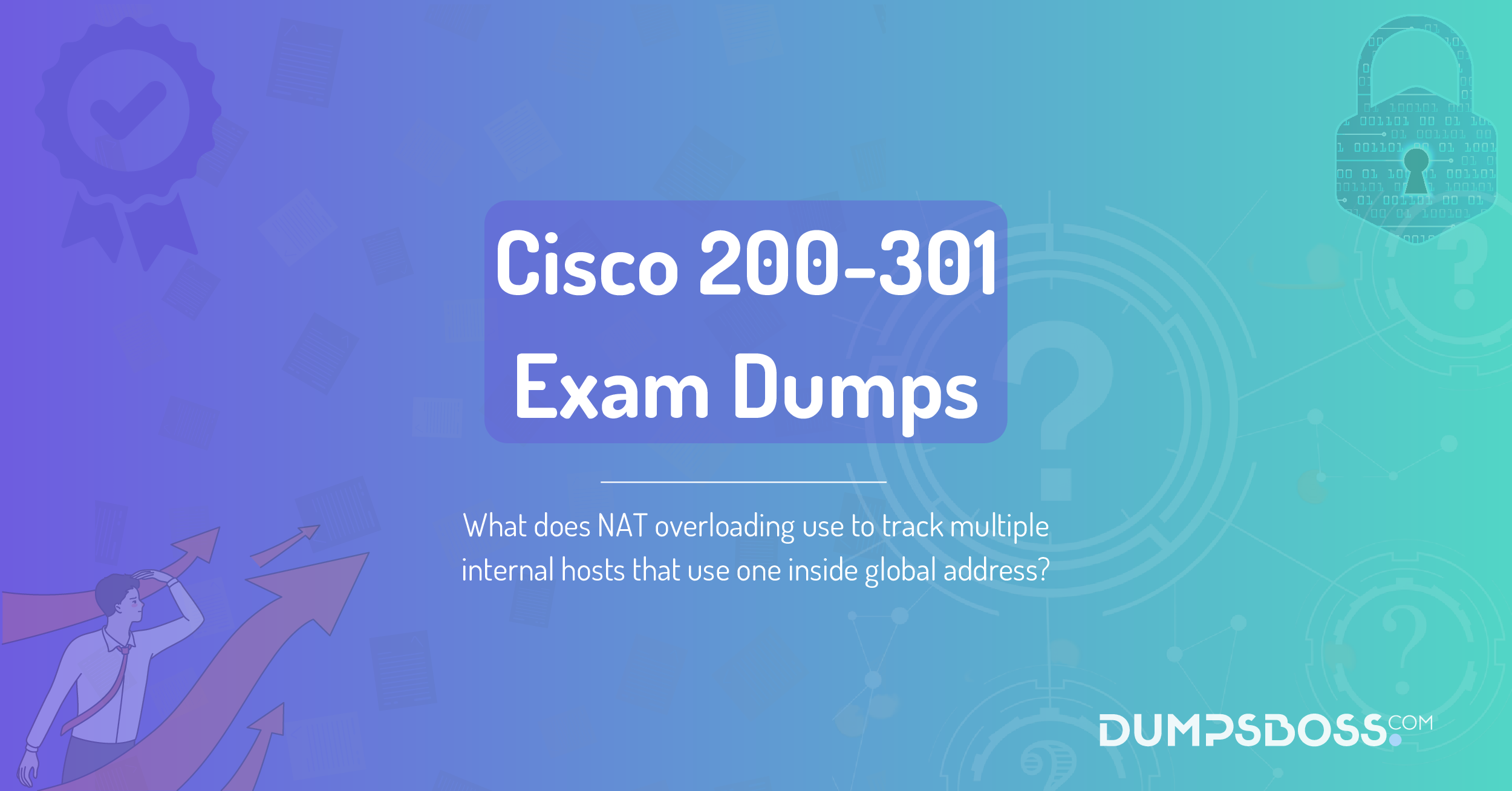 What does NAT overloading use to track multiple internal hosts that use one inside global address?