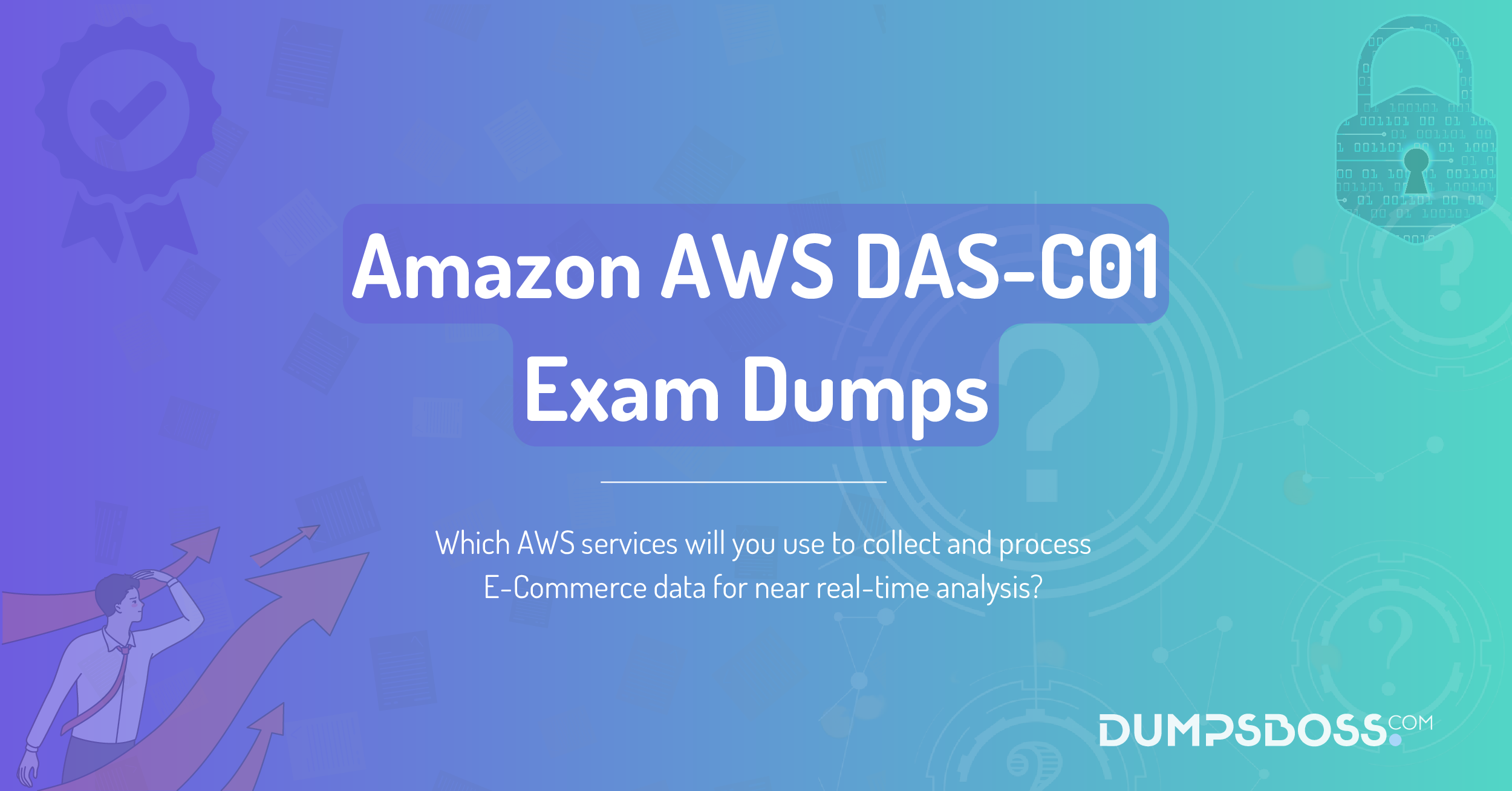 Which AWS services will you use to collect and process E-Commerce data for near real-time analysis?