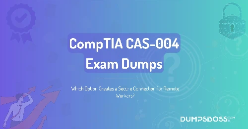 Which Option Creates a Secure Connection for Remote Workers?