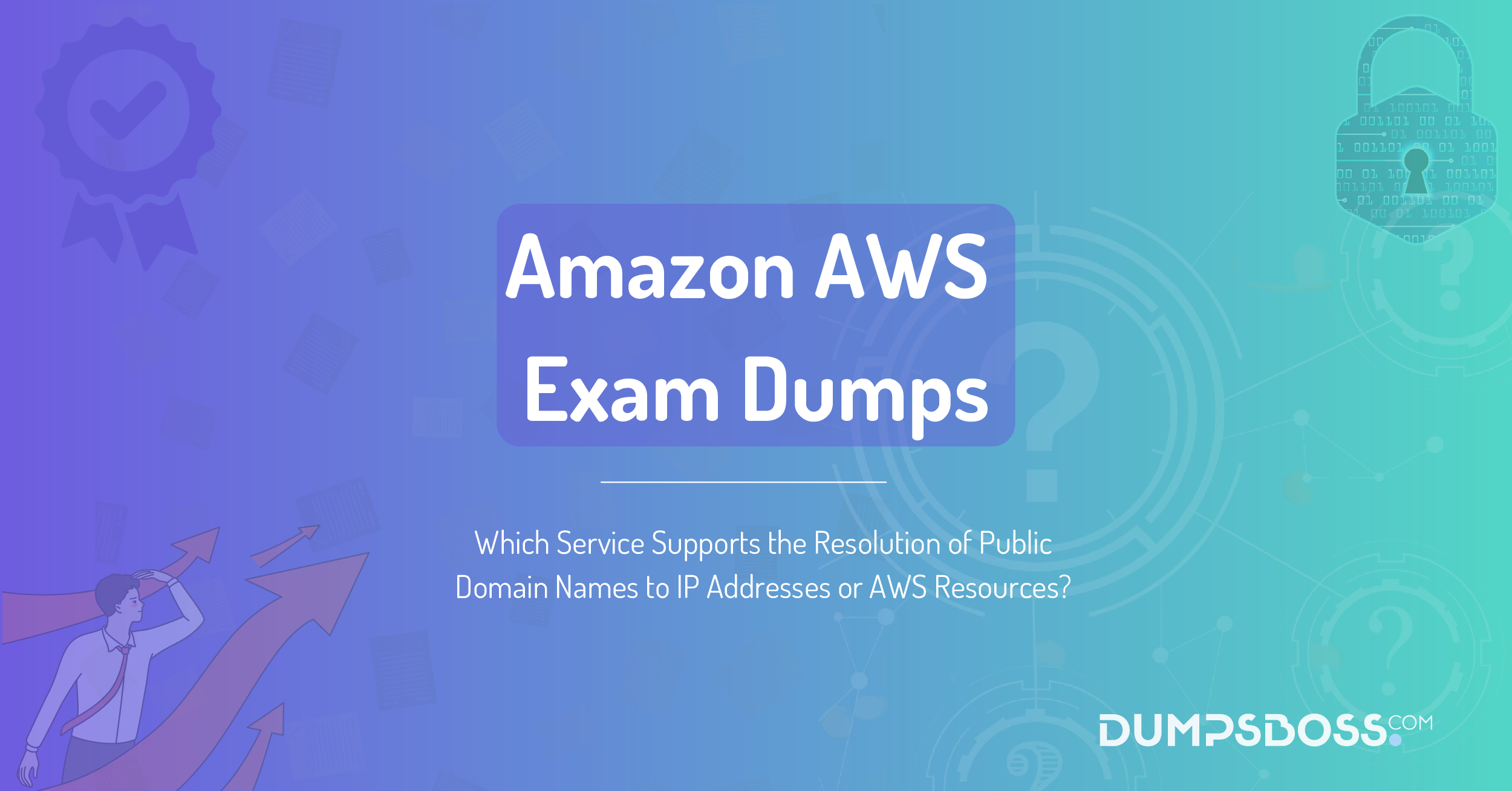 Which Service Supports the Resolution of Public Domain Names to IP Addresses or AWS Resources?