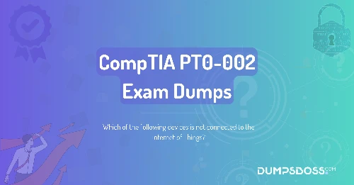 Which of the following devices is not connected to the Internet of Things?