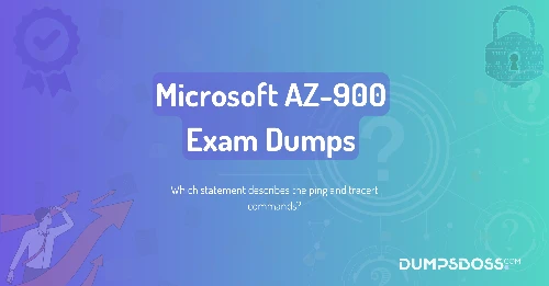 Which statement describes the ping and tracert commands?