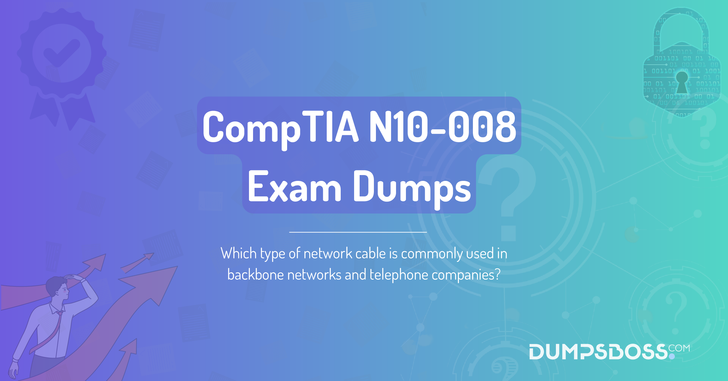 Which type of network cable is commonly used in backbone networks and telephone companies?