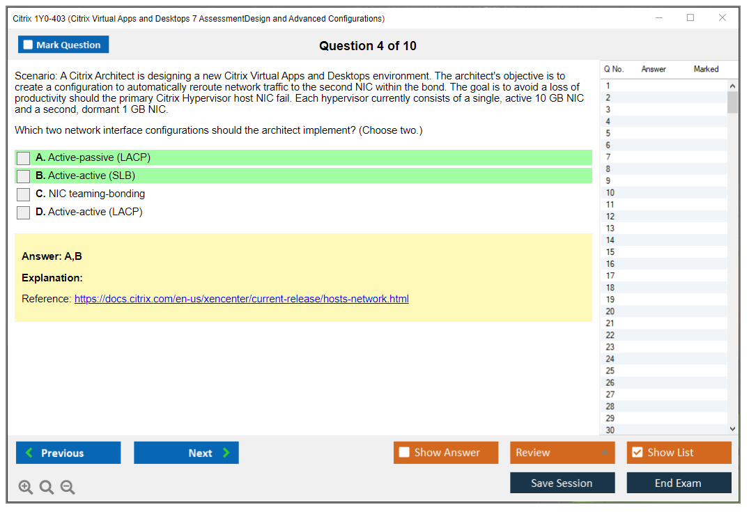 1Y0-403 Valid Test Objectives