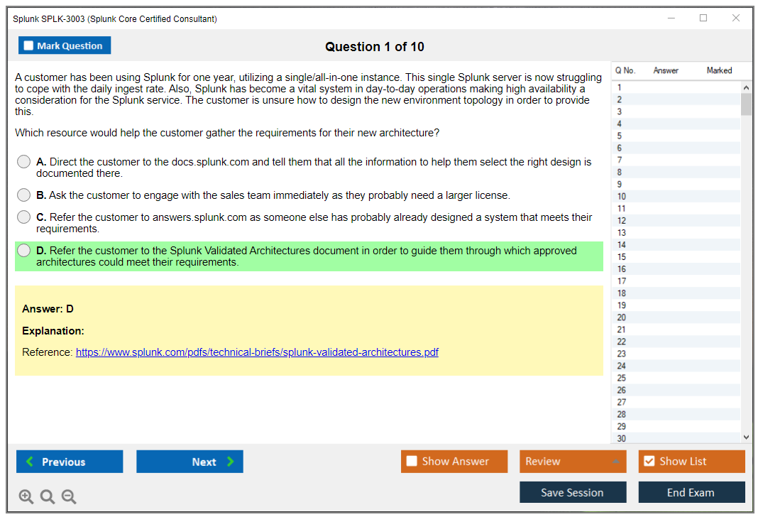 Test SPLK-3003 Pass4sure