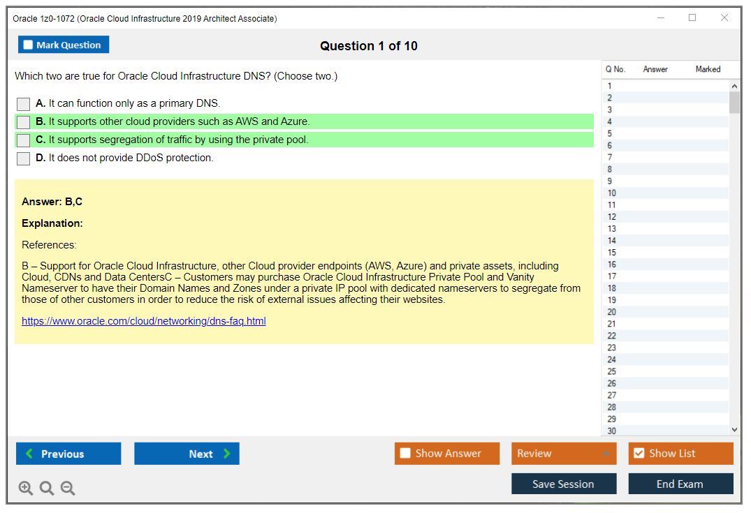 Valid 1z0-1072-22 Exam Pattern