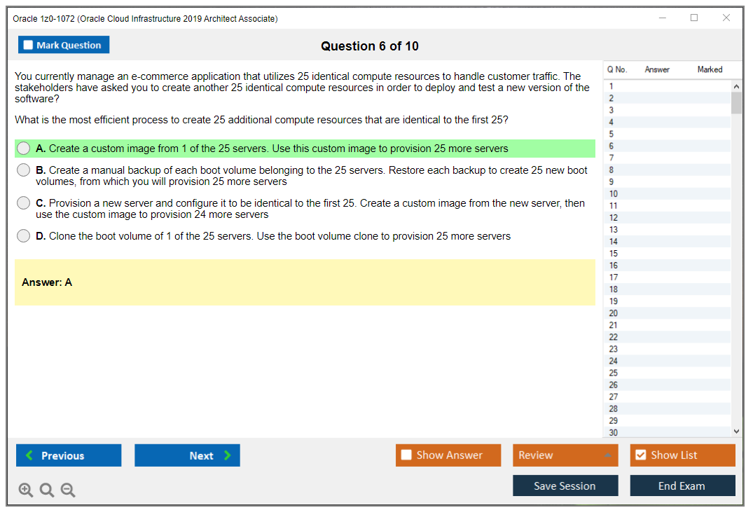 Exam 1z0-1072-22 Flashcards